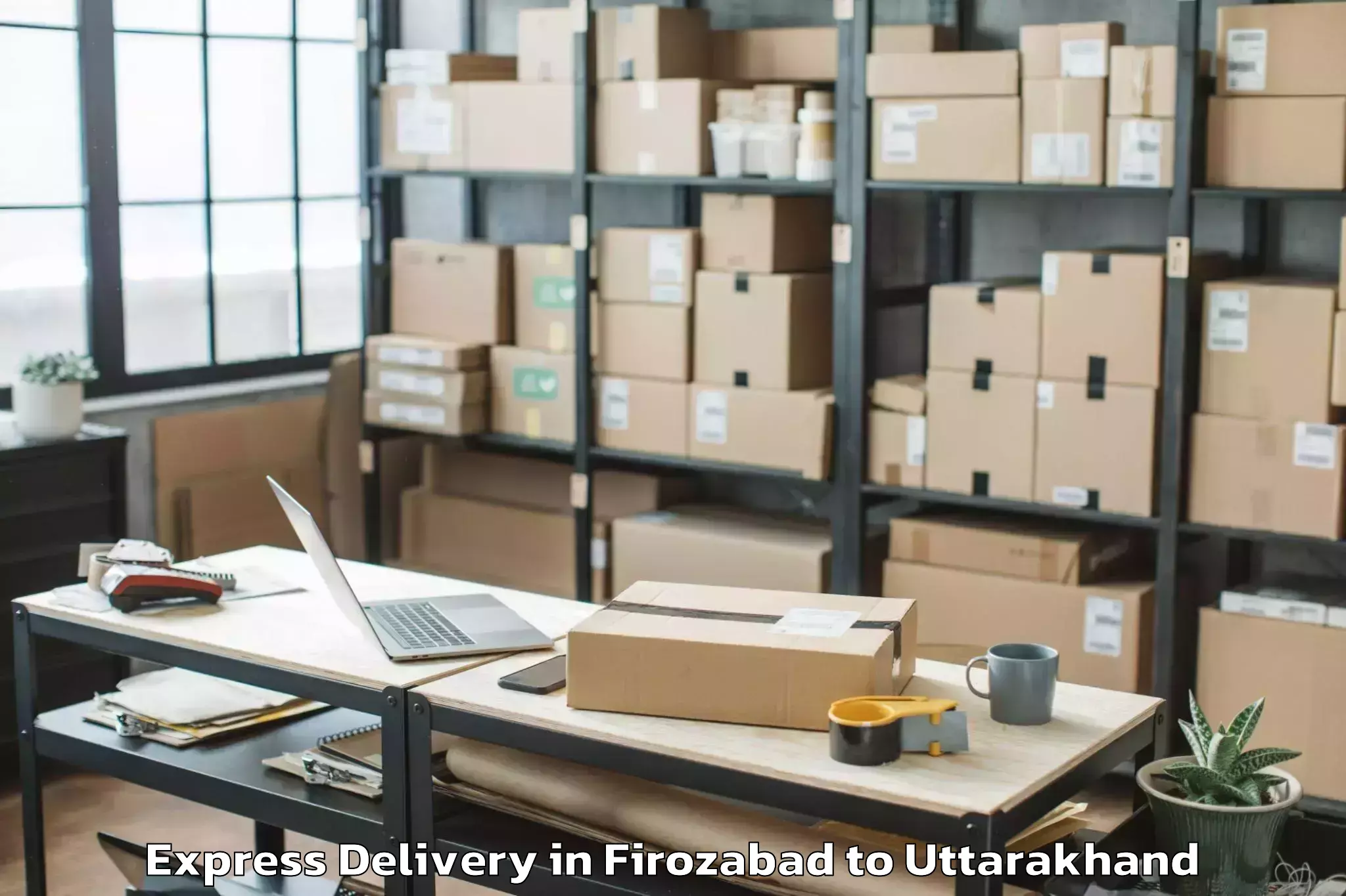 Professional Firozabad to Thalisain Express Delivery